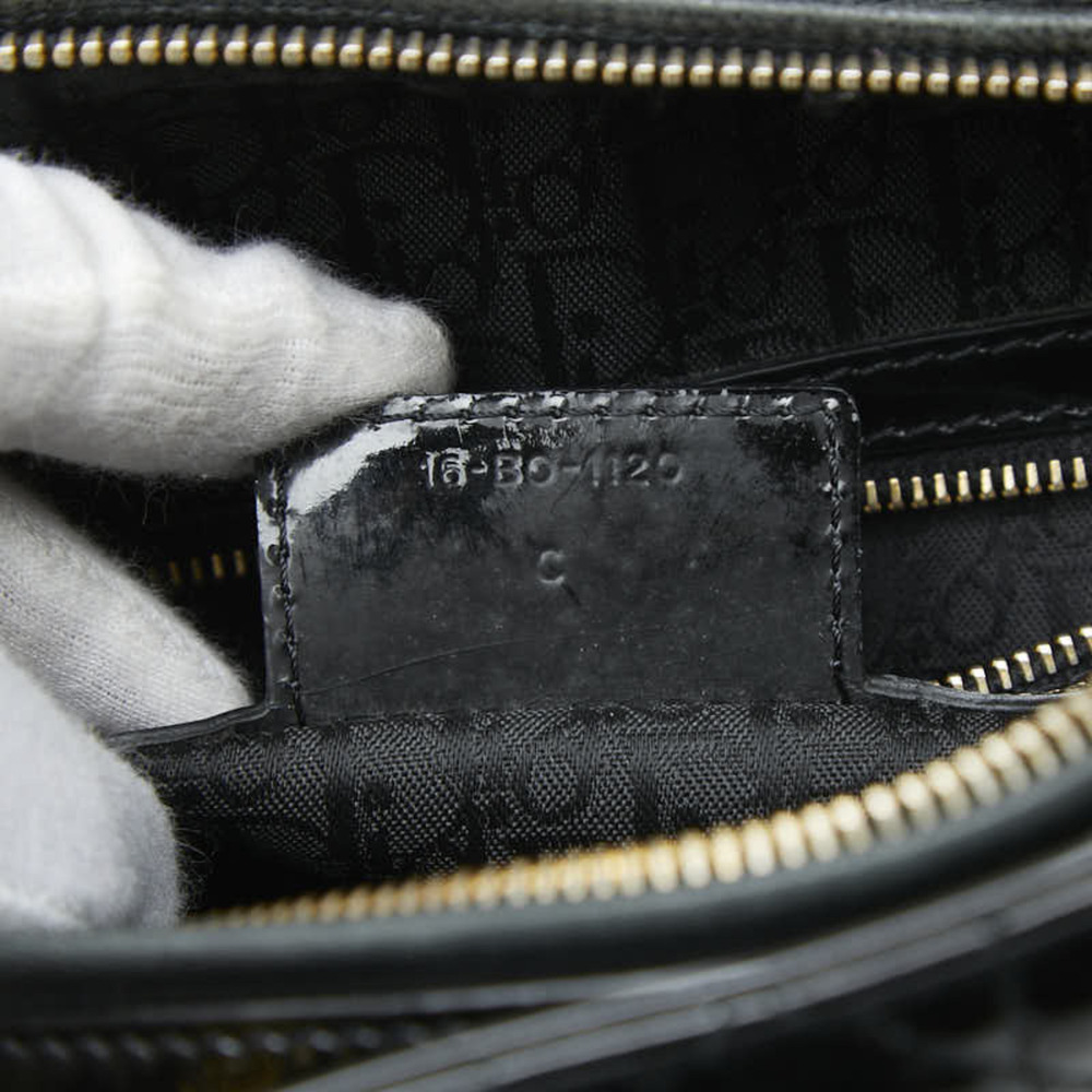 CHRISTIAN DIOR Black Leather Shoulder Bag - Picture 10 of 10